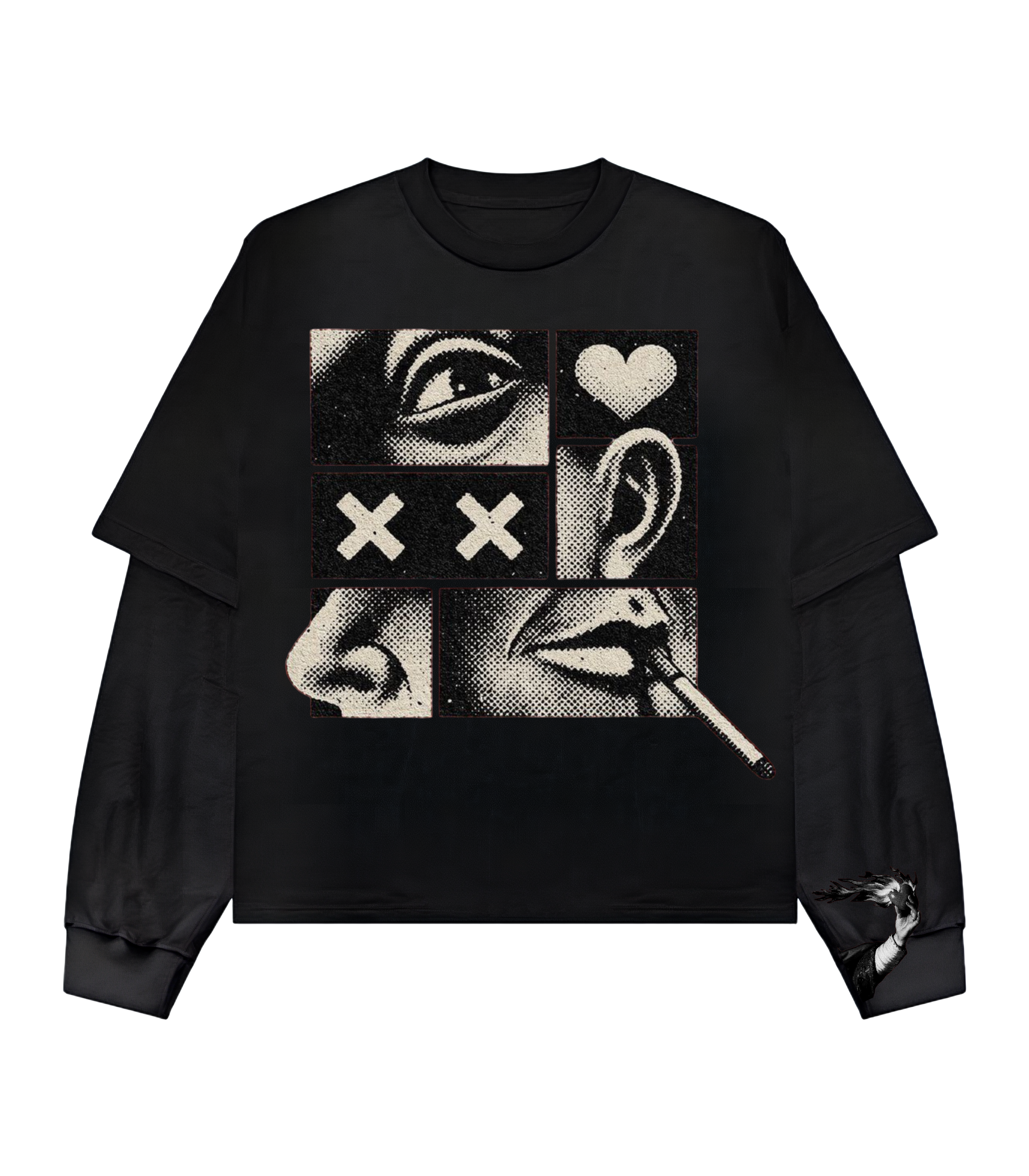 THE FRAGMENT — Portrait Double-Layer Tee