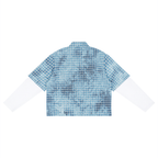110 GSM Vintage Wash Plaid Short Sleeve Shirt  (U)