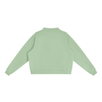 Women's Essential Fleece Mock-Neck Crew Sweatshirt