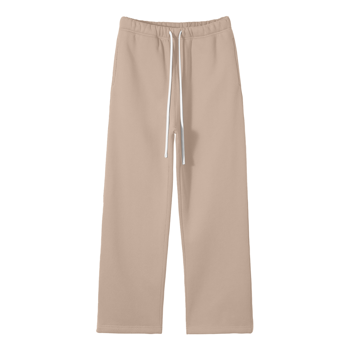 360 GSM Solid Color Fleece Straight Leg Pants (U)