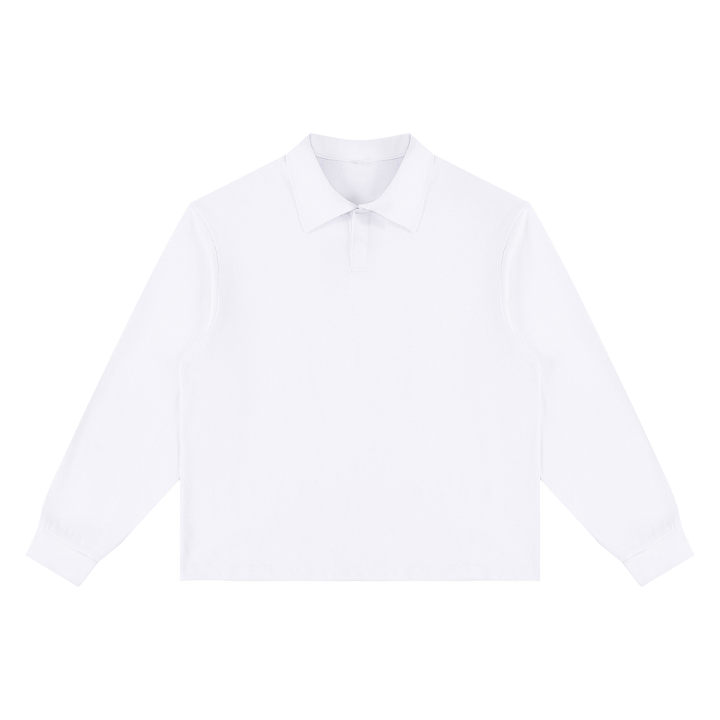 320 GSM Loose Long Sleeve Polo Shirt (U)