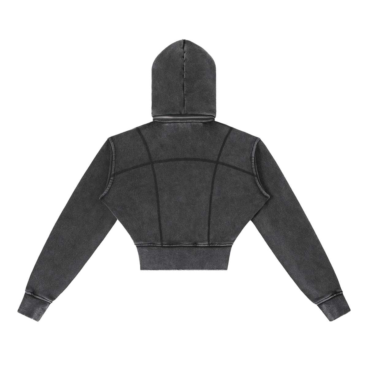 Women's Vintage Wash Cropped Fleece Hoodie