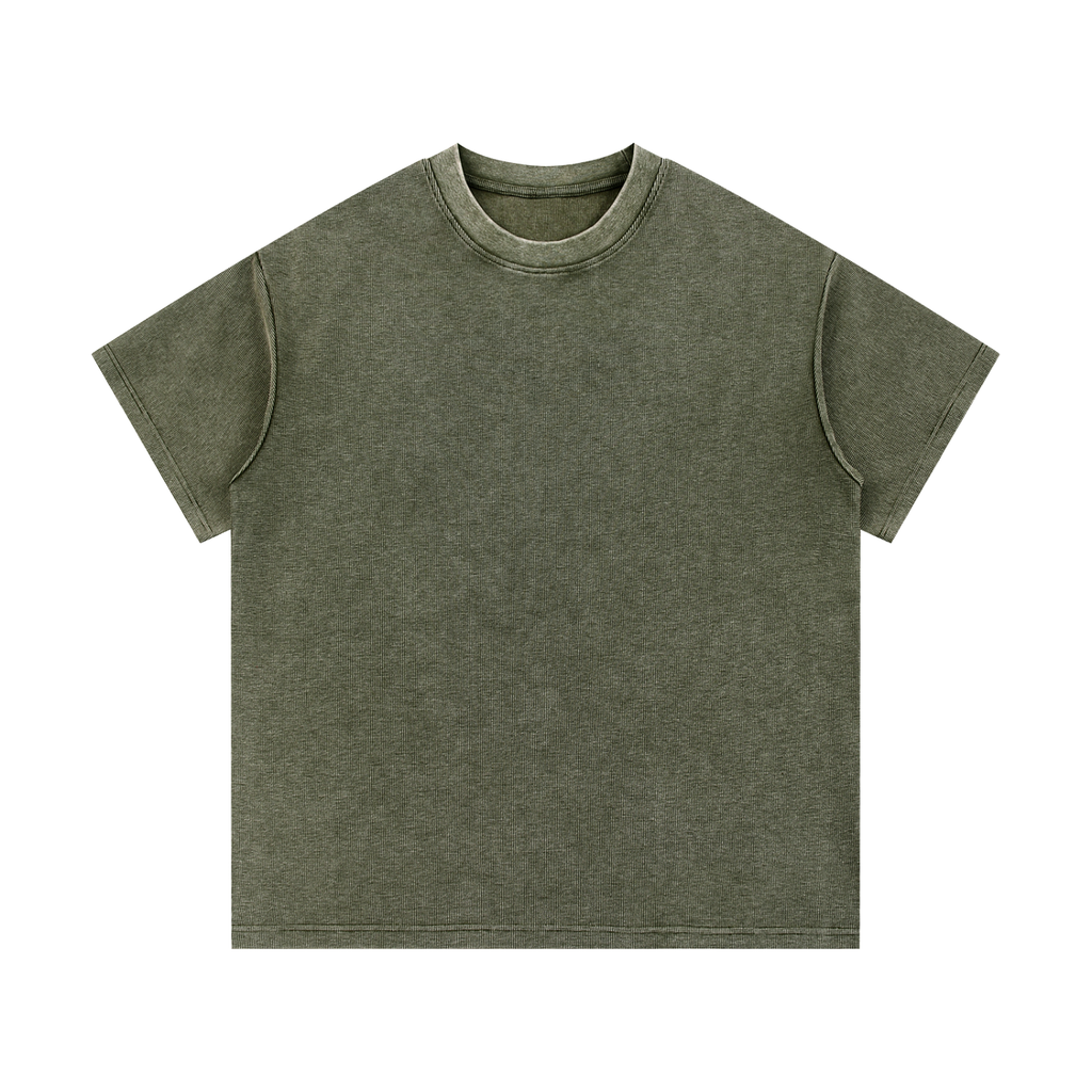 Mineral Wash Waffle Knit T-Shirt