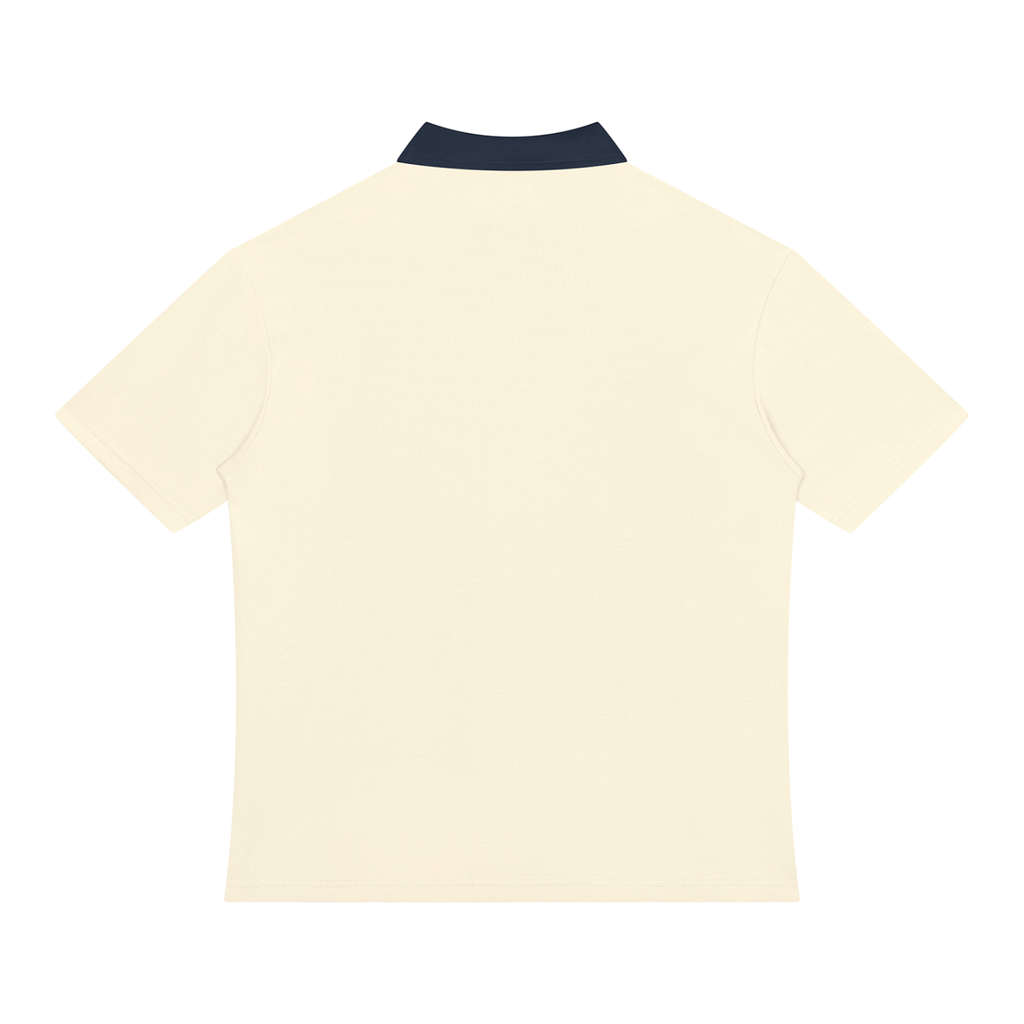 Color Block Quarter-Zip Polo Shirt