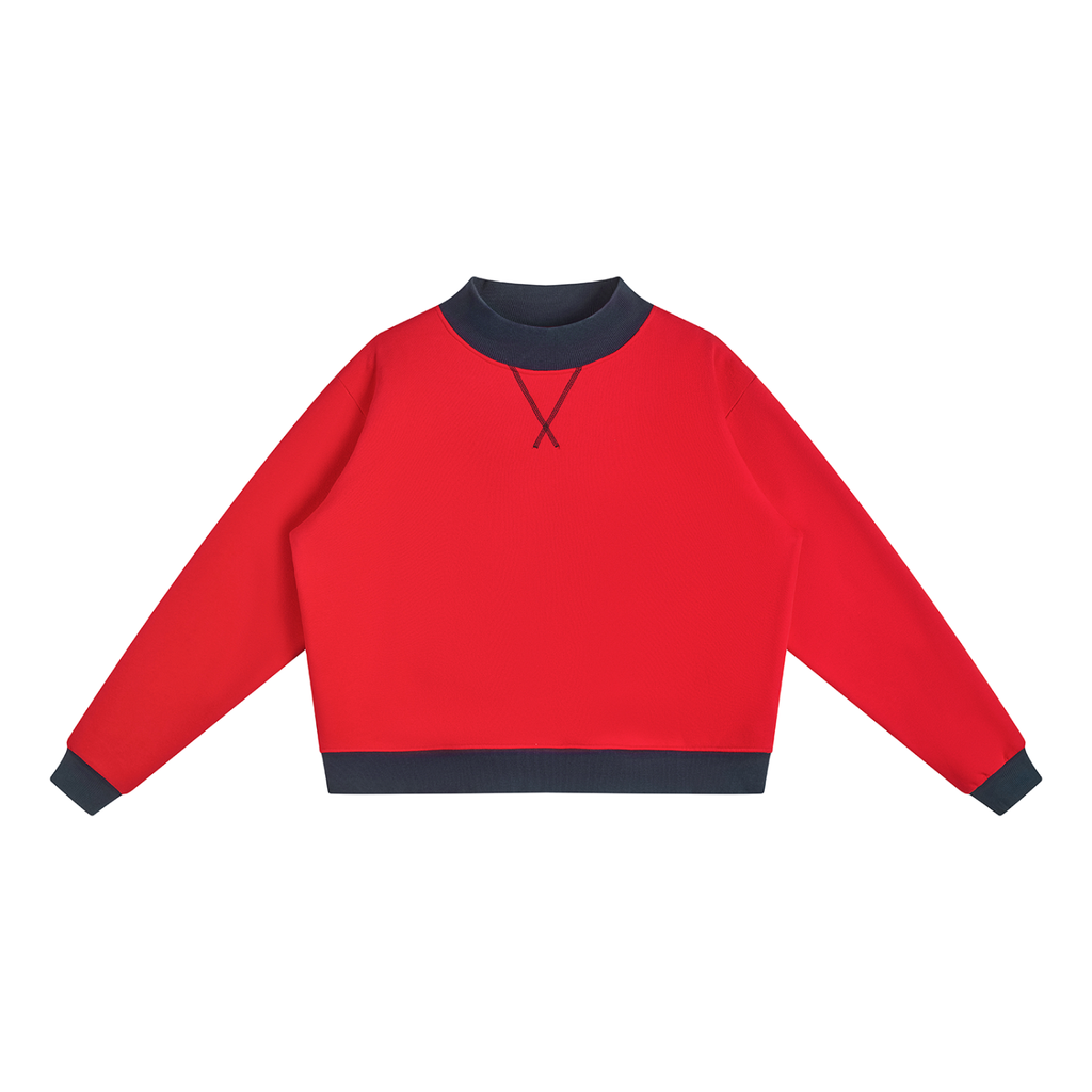 350 GSM Mock Neck Crewneck Sweatshirt (W)