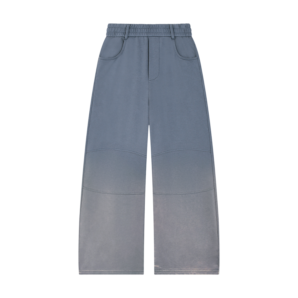 Sun Faded Paneled Barrel-Leg Sweatpants