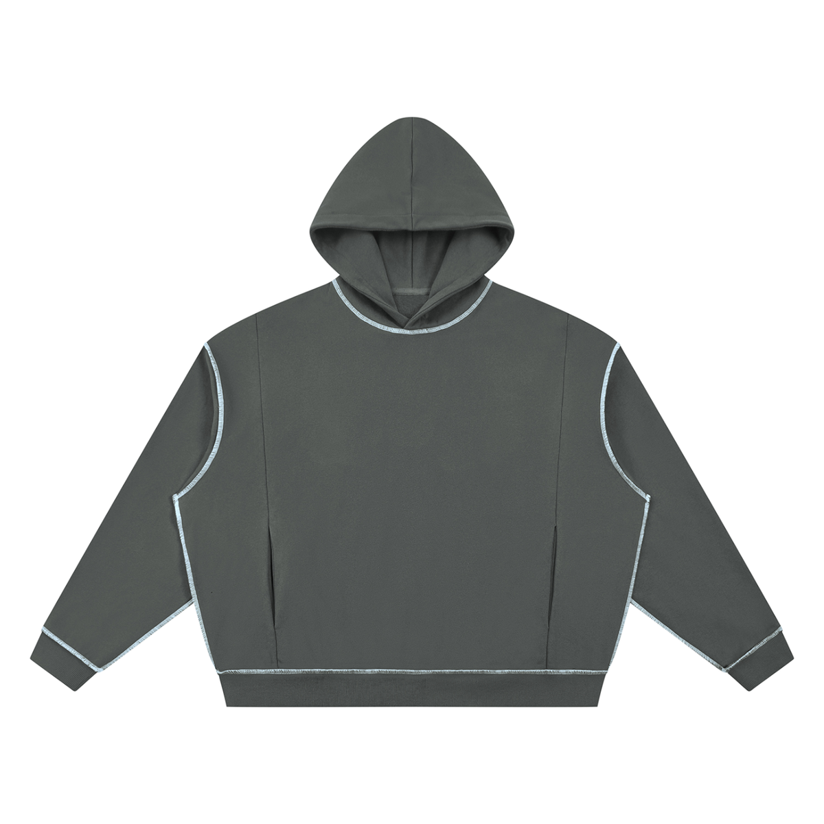 Heavyweight Boxy Topstitch Hoodie