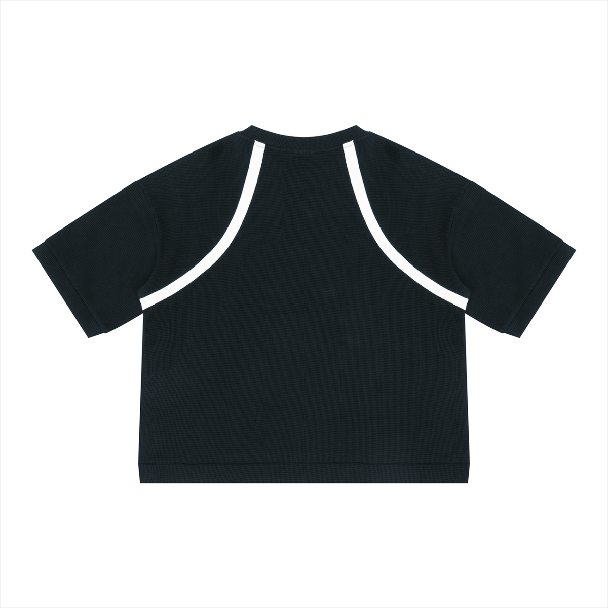 Color Block Waffle Boxy T-Shirt