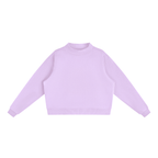 Women's Essential Fleece Mock-Neck Crew Sweatshirt