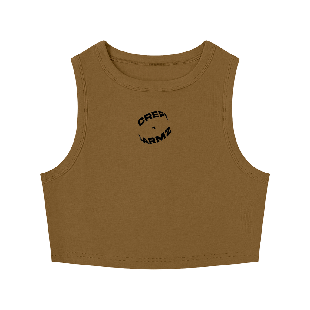 Women's Tight Crewneck Crop Tank Top