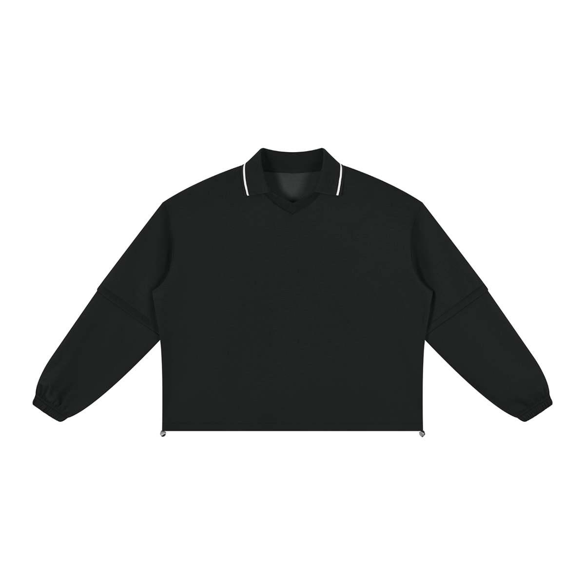 380 GSM Boxy Collared Detachable Sweatshirt (U)