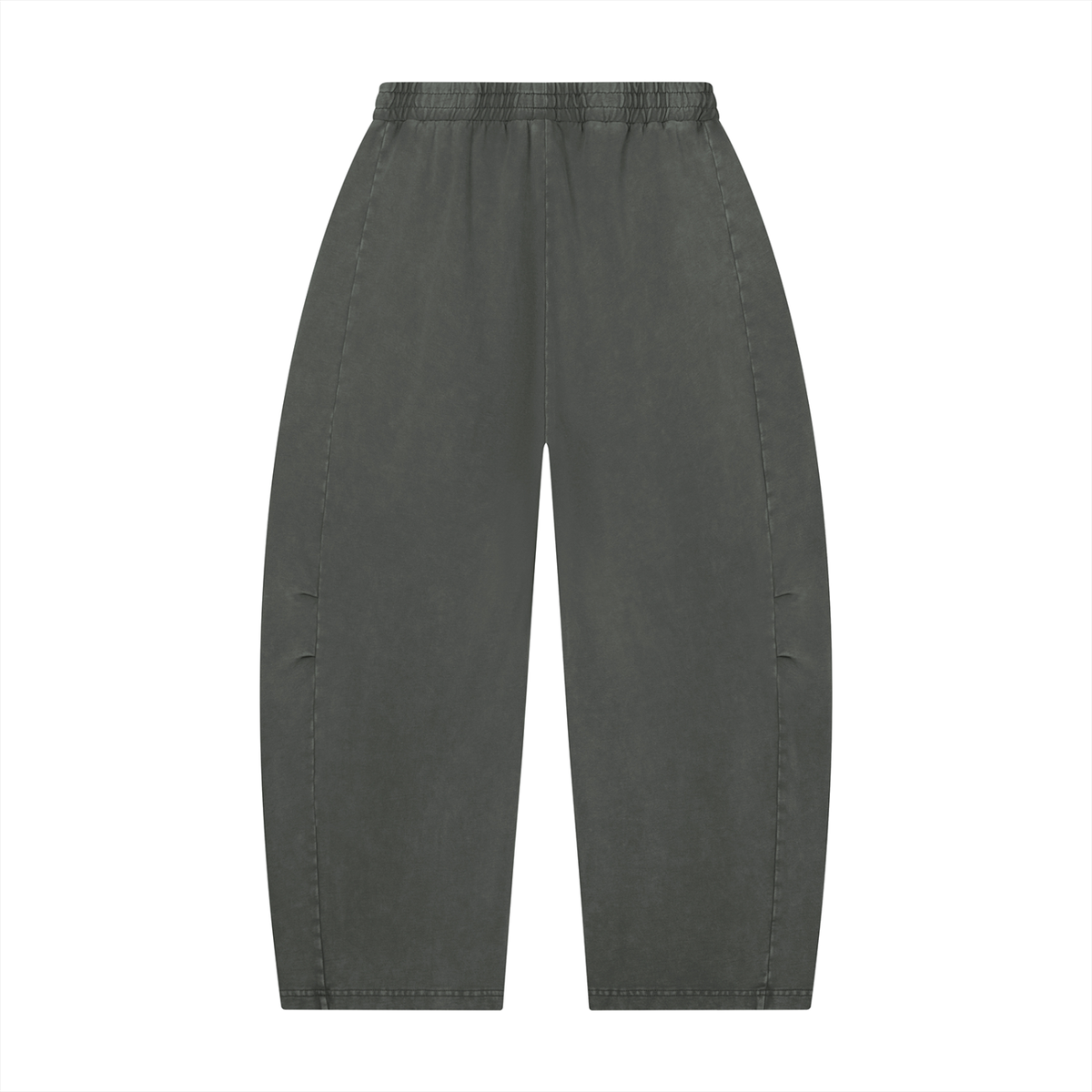 Mineral Wash Barrel-Leg Pants