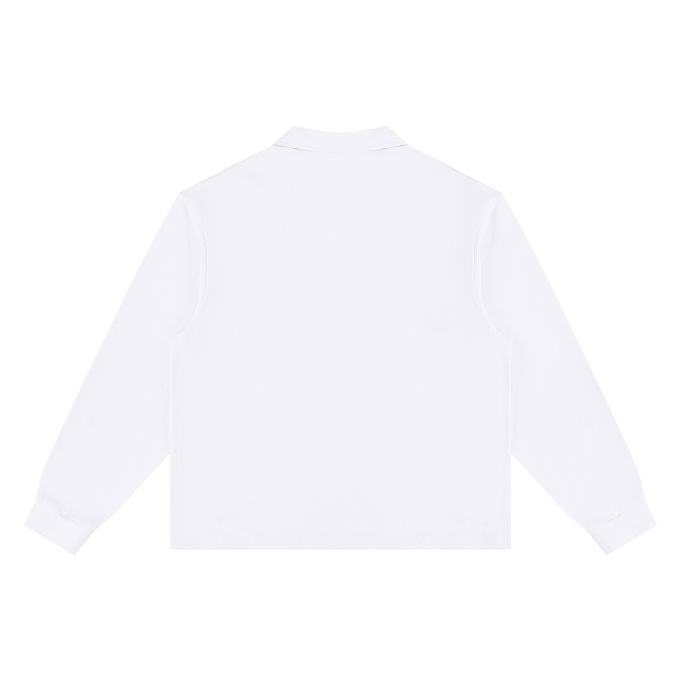 Unisex Loose Long Sleeve Polo Shirt