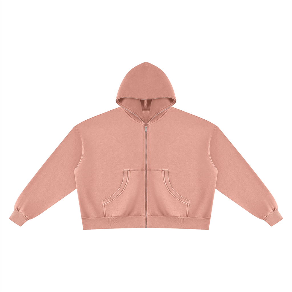 Vintage Wash Fleece Boxy Hoodie