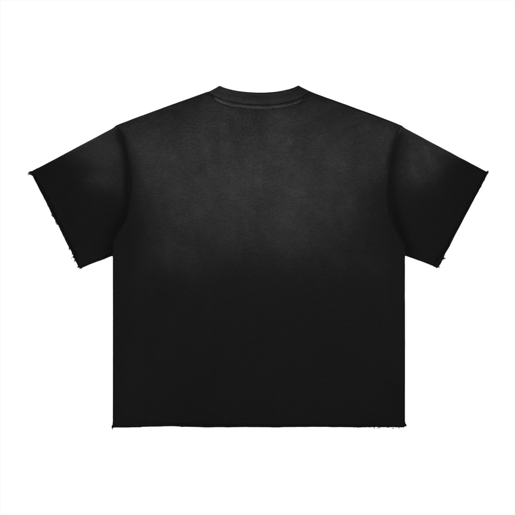 Sun Faded Raw Edge T-Shirt