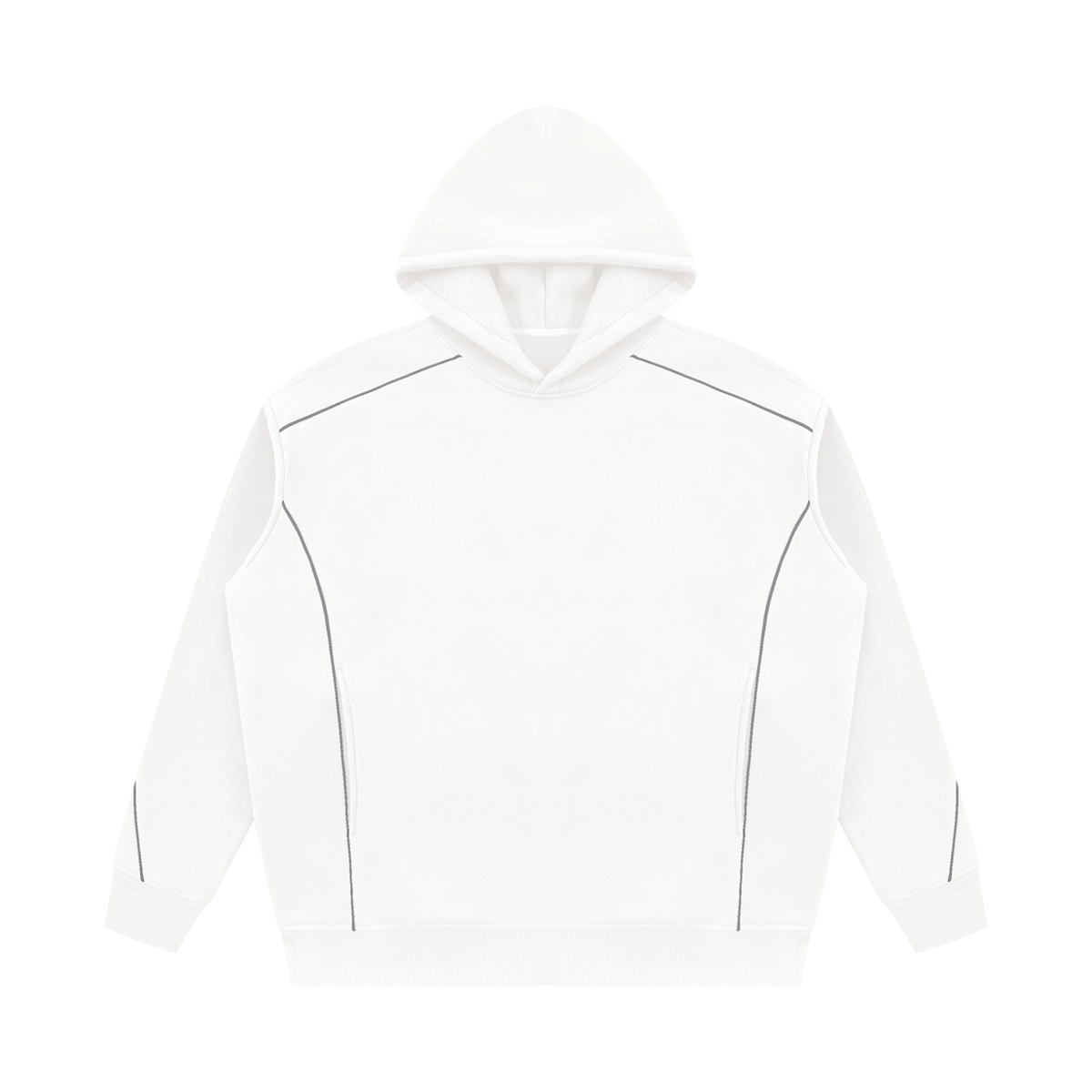 345 GSM Oversized Piping Fleece Hoodie (U)