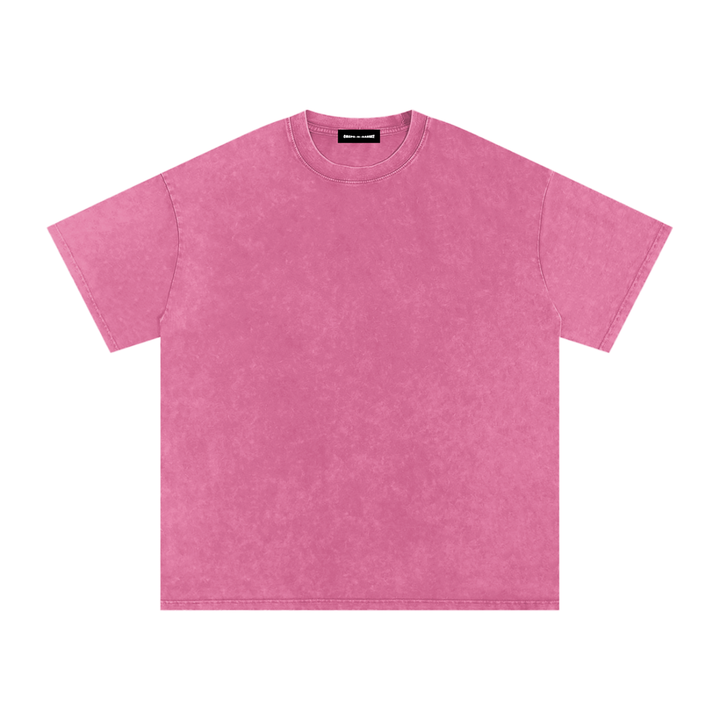 Snow Wash Oversized Cotton T-Shirt