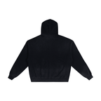 Hand-Frayed Sun Faded Zip Hoodie