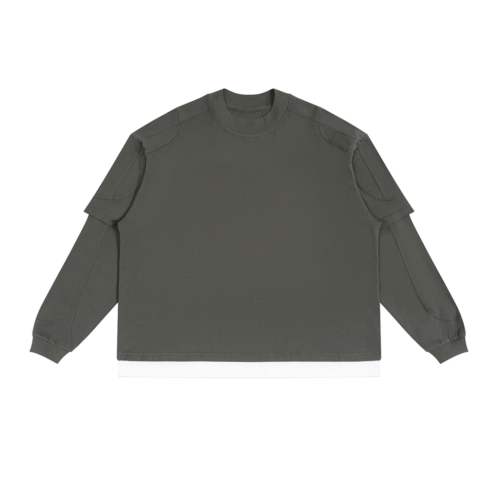 Paneled Layer Color Block T-Shirt