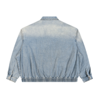 320 GSM Vintage Wash Full-Zip Denim Jacket (u)