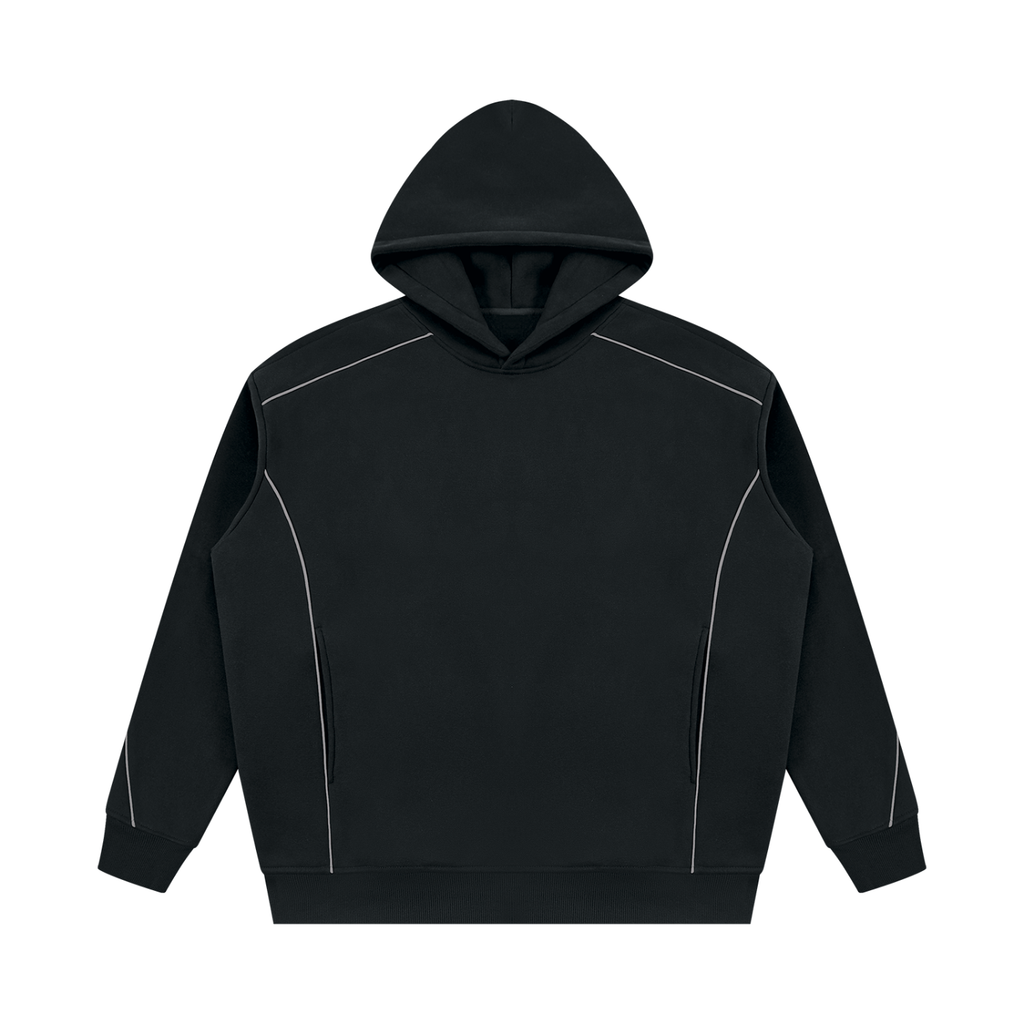 345 GSM Oversized Piping Fleece Hoodie (U)
