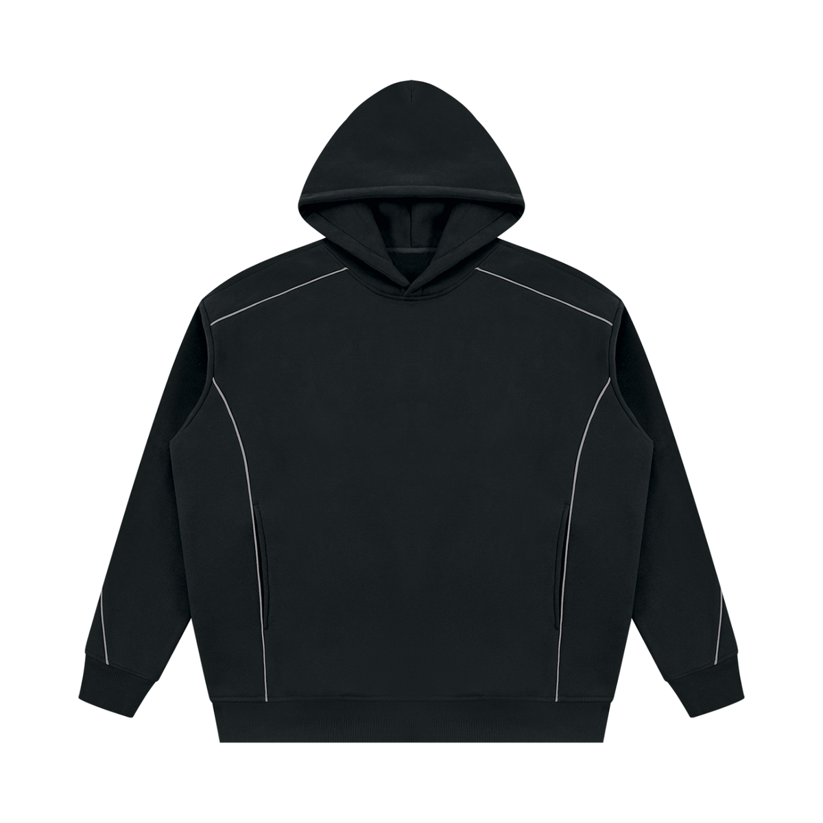 345 GSM Oversized Piping Fleece Hoodie (U)