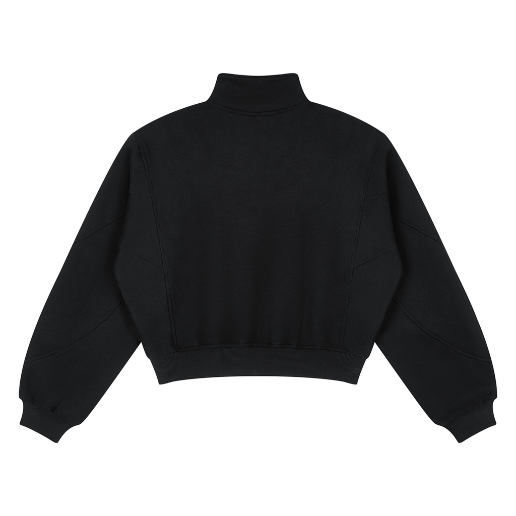 350 GSM Loose Fleece Quarter-Zip Sweatshirt (W)