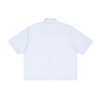 Striped Boxy Button-Up Shirt