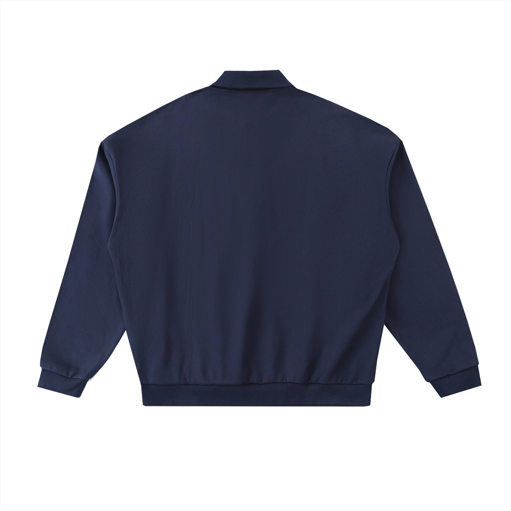 Heavyweight Fleece Polo Sweatshirt