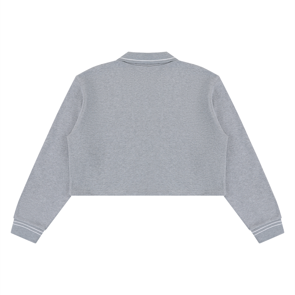410 GSM Crop Collared Sweatshirt (W)
