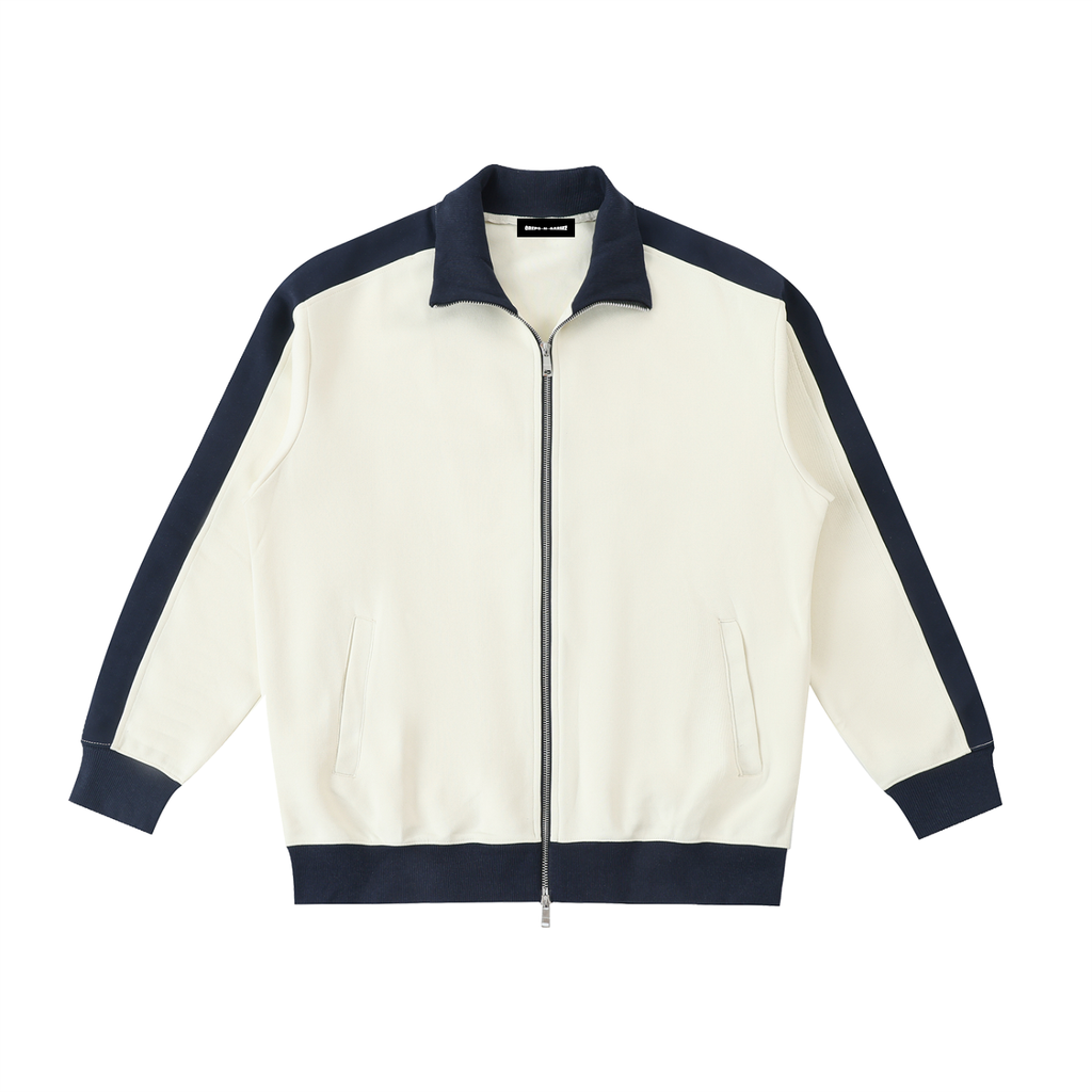 Contrast Trim Stand Collar Jacket II