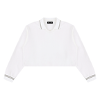 410 GSM Crop Collared Sweatshirt (W)