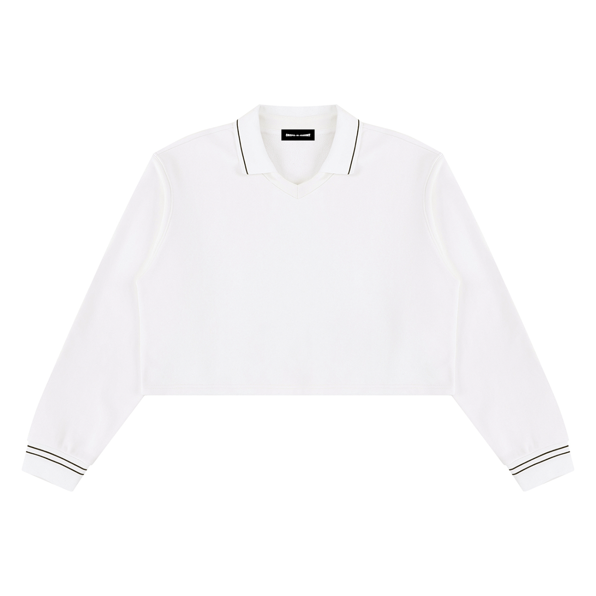 410 GSM Crop Collared Sweatshirt (W)