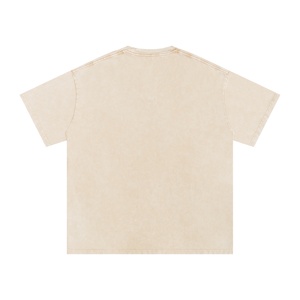 Snow Wash Oversized Cotton T-Shirt