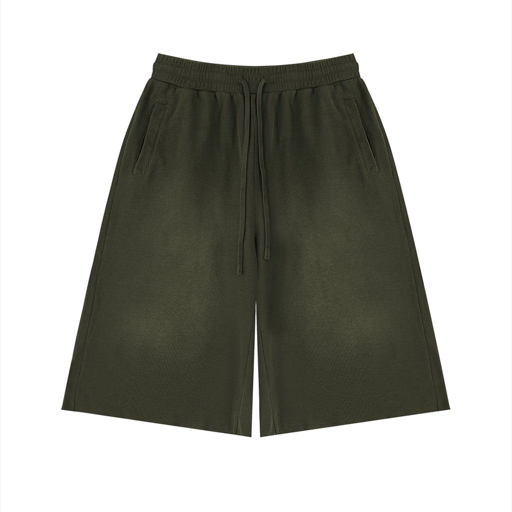 340 GSM  Sunfade Raw Edge Shorts (U)