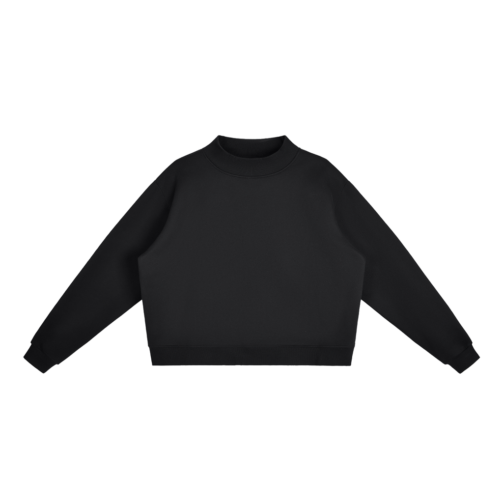 350 GSM Essential Fleece Mock-Neck Crew Sweatshirt (W)