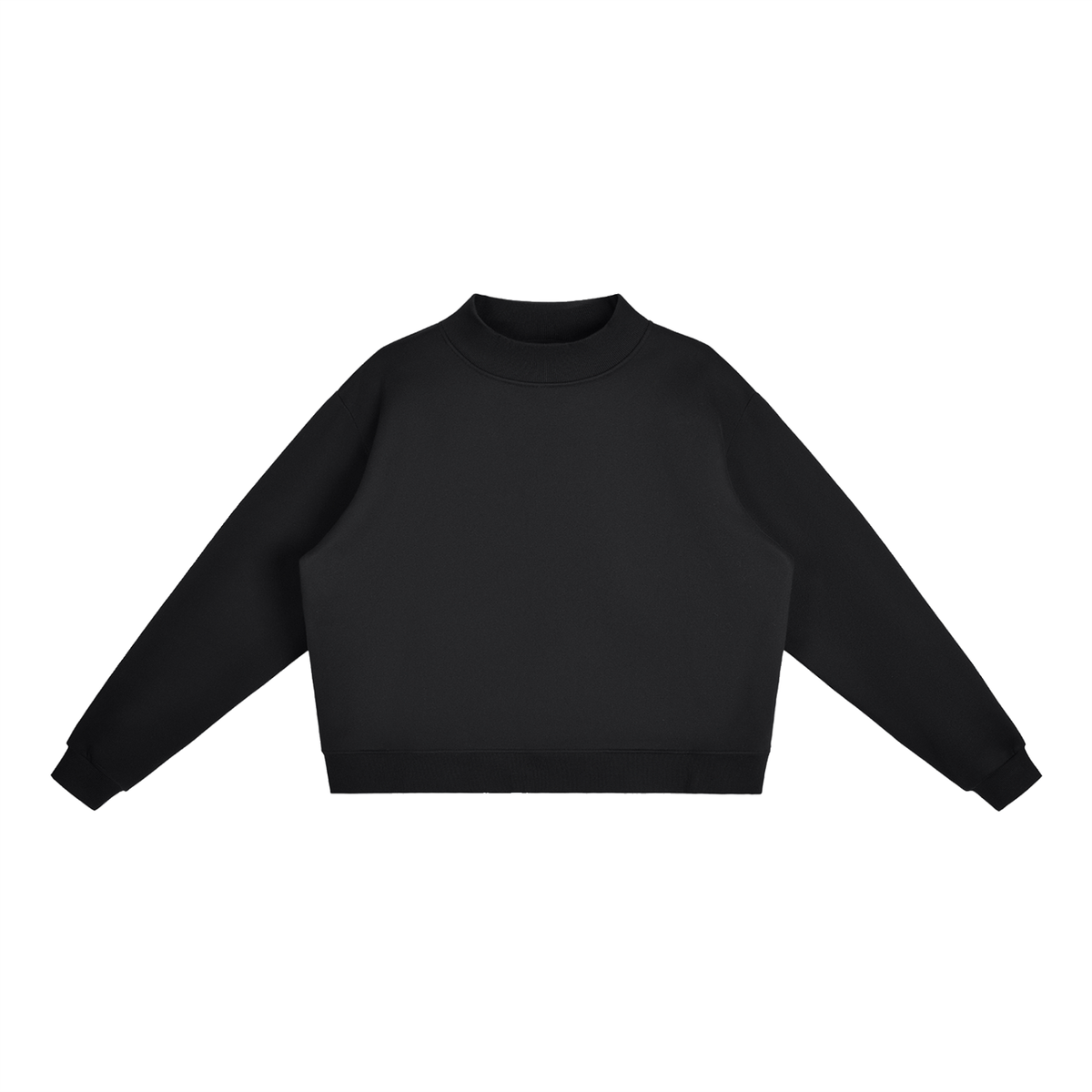 350 GSM Essential Fleece Mock-Neck Crew Sweatshirt (W)
