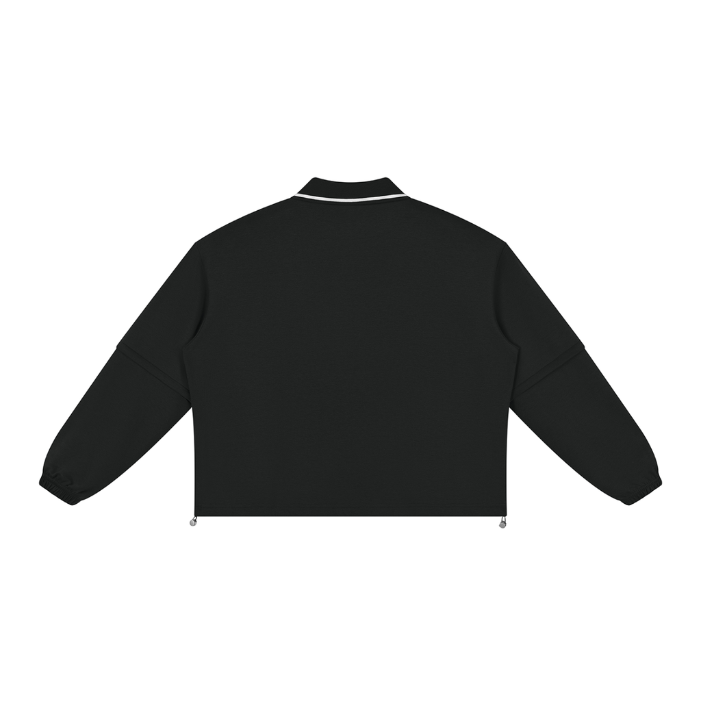 380 GSM Boxy Collared Detachable Sweatshirt (U)
