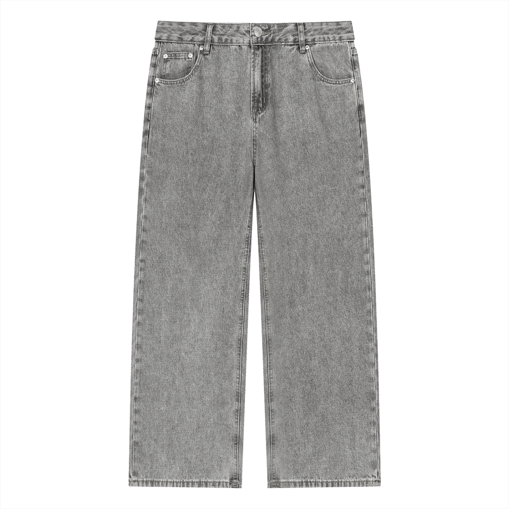 365 GSM Vintage Wash Straight Leg Jeans (U)