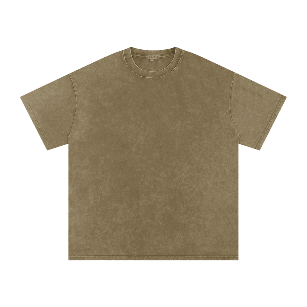 Snow Wash Oversized Cotton T-Shirt