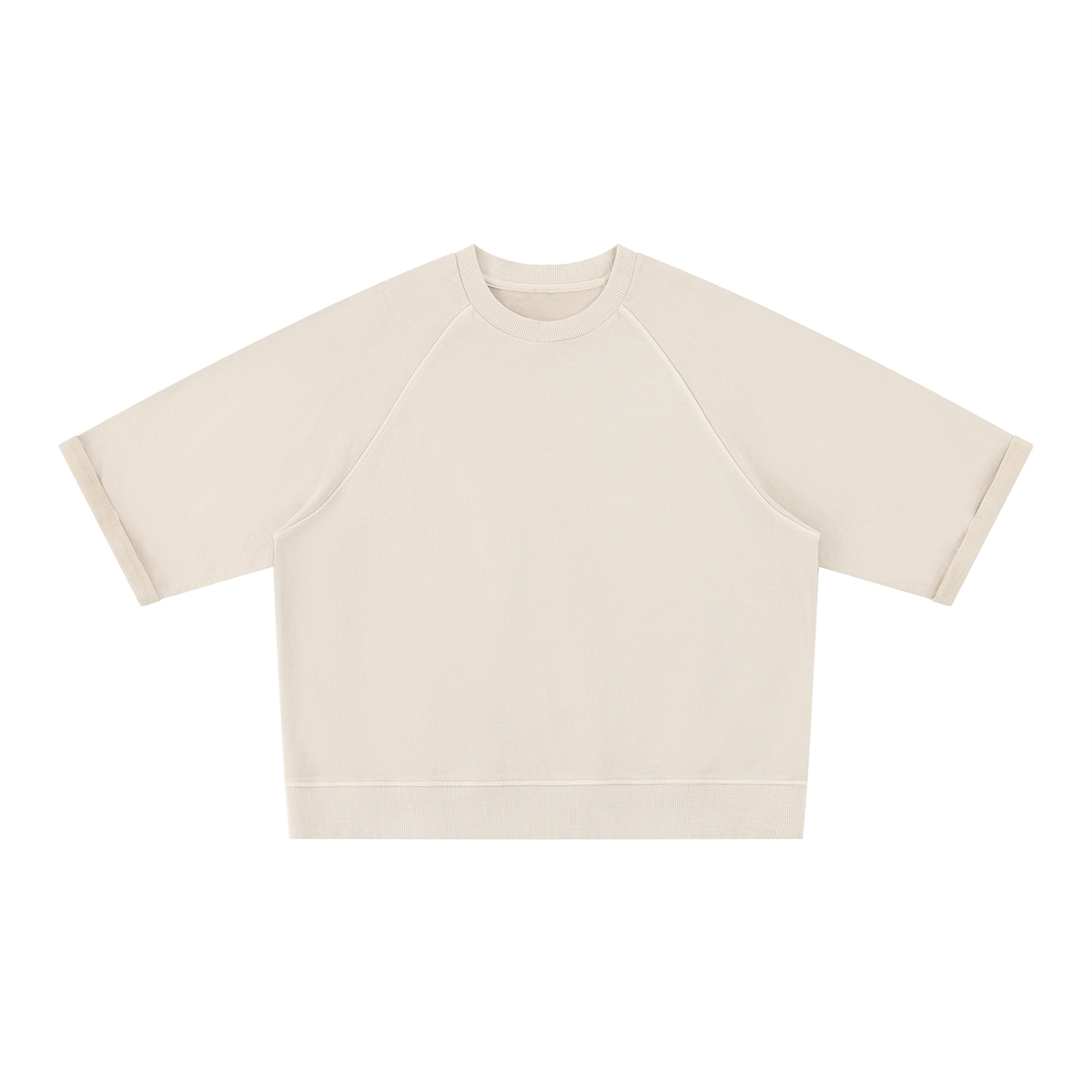 320 GSM Vintage Wash Boxy Short Sleeve Sweatshirt