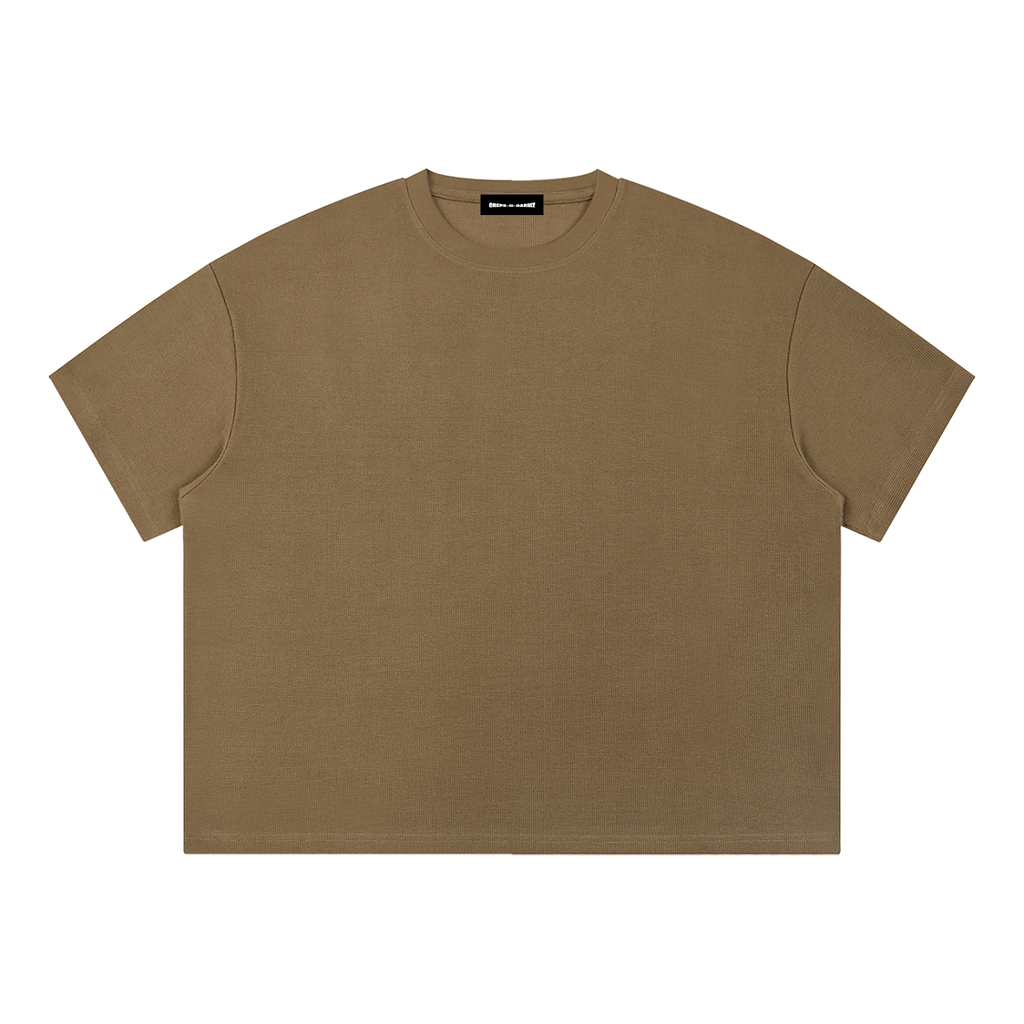 Waffle Boxy T-Shirt – 270 GSM