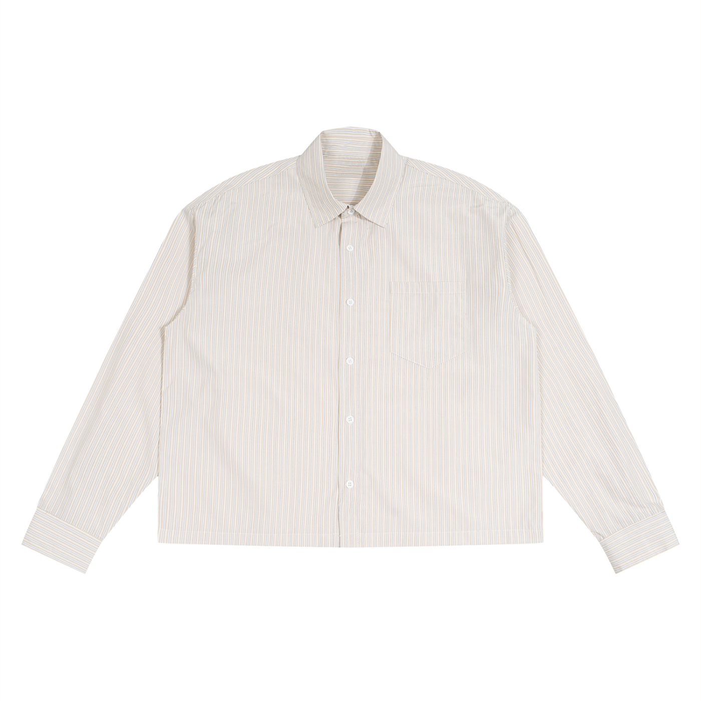 Buttoned Stripped Tee Shirts