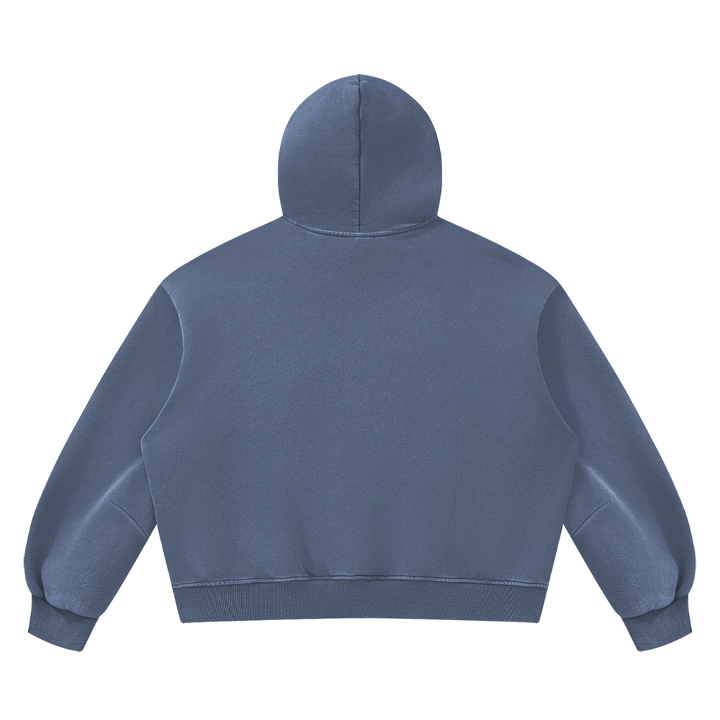 390 NGSM Vintage Wash Boxy Fleece Hoodie (U)
