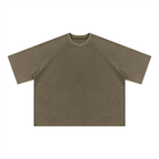 340 GSM Mineral Wash Boxy Waffle T-Shirt (U)