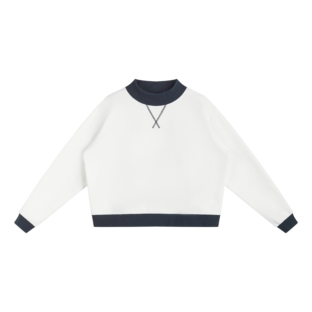 350 GSM Mock Neck Crewneck Sweatshirt (W)