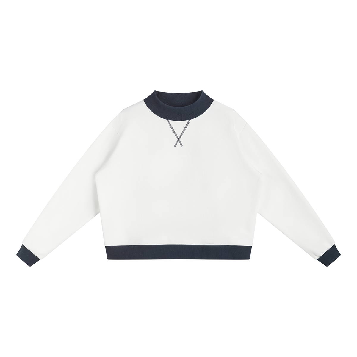 350 GSM Mock Neck Crewneck Sweatshirt (W)