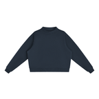 350 GSM Essential Fleece Mock-Neck Crew Sweatshirt (W)