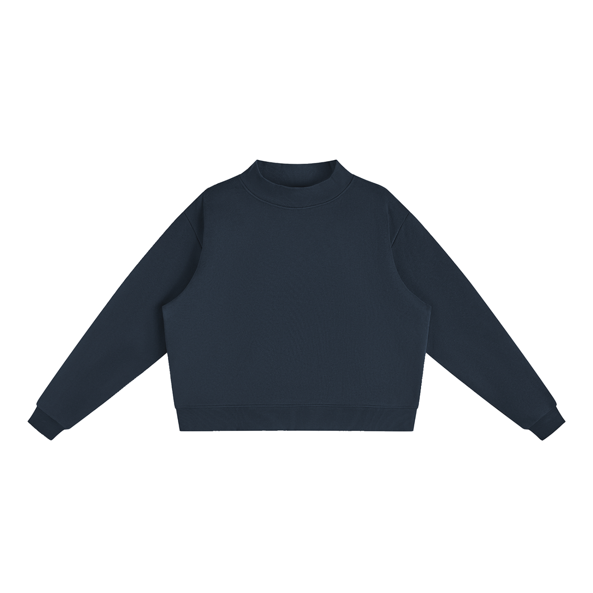 350 GSM Essential Fleece Mock-Neck Crew Sweatshirt (W)