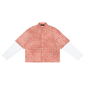 110 GSM Vintage Wash Plaid Short Sleeve Shirt  (U)